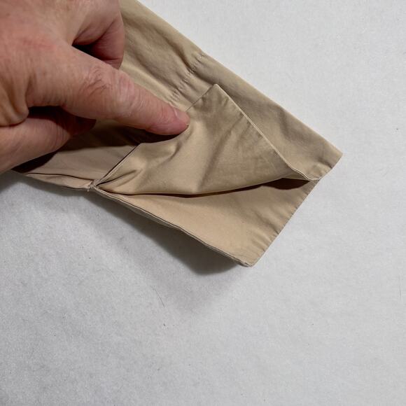 French Connection Mini Dress Woman's 2 Button Up Tan Collar Waist Tie Adjustable - Picture 11 of 16